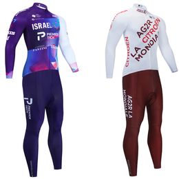 2024 ISRAEL Cycling JERSEY Bibs Pants Suit Men Women Ropa Clclismo Ag2r Team Winter Thermal Fleece Bike Maillot JACKET Clothing