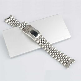 High Quality 316L Solid Screw Links Watch Band Strap Bracelet Jubilee with 20mm Silver Clasp For Master II2499