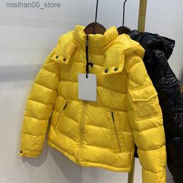 Down Coat 2-14Y Boy girls bright hooded White duck down coat winter children Wadded Jackets baby boys girls casual outwear jacket kids designer Clothing Q230911