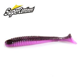 Baits Lures Supercontinent Impact Ring Shad Fishing Lure Soft 63mm 80mm 97mm Plastics Swimbait Jigging Artificial 230911