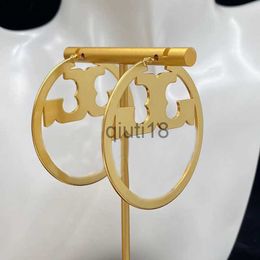 Stud Women Hoop Earrings Designer Jewellery Womens Earring Street Fashion Gold Round Ear Studs Accessories For Ladies 2305054Z x0911