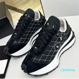 2023-Dress Shoe Heels Leisure Shoe Ladies Rubber Sole Classic Denim Black Sports Shoe