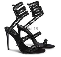 Dress Shoes Diamond insert Caovilla wedding dress sandal women high heels shoes Romantic lady CHANDELIER nude Stiletto Sandals Jewellery sandalies ankle stra514835