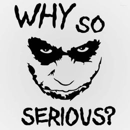 Wall Stickers Joker Why So Serious Funny Car Sticker Decal Silver/black For Auto Styling Decoration R1-001