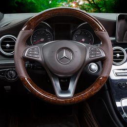 DIY Hand Sewn Steering Wheel Cover Is Suitable for Mercedes Benz E300 C200 C260 Gle320 Gle400265H