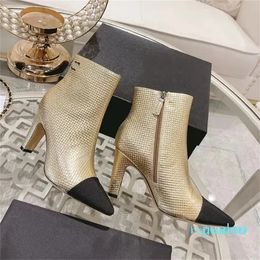 Designer -Luxury boot ladys sexy fashion comfort Waterproof High-heeled shoes