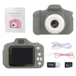 Toy Cameras 2 inch Children Kids Camera Dual Lens HD IPS Screen SLR Video Digital Girl Boy Pography with 32G Memory Card 230911