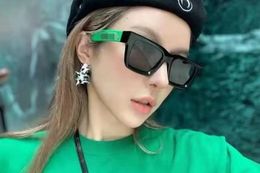 Sunglasses Outdoor sports sunglasses for mens and women luxury designer sunglasses cycling glasses fashionable sunglasses Vintage Green Side letter sunglasses
