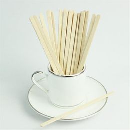5000 Pieces 14cm Disposable Natural Wood Coffee Stirrers 5 5 Wooden Stir Popsicle Cupcake Sticks Cafe Coffee Shop 244F