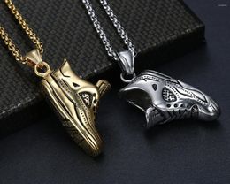 Pendant Necklaces Fashion Jewellery Personality Creative Sports Necklace For Men Running Shoes Boots Stainless Steel Women Chain