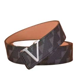 girdle Brown plaid mens belts Luxury fashion brand for men and womens belt Designers Big buckles Printing Business strap Brown flower waistband with boxs