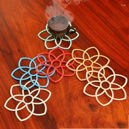 Table Mats 2023 Chinese Rubber Kitchen Placemat For Dining Heat-resistant Pot Holder Cup And Mugs Drink Insulation Pads