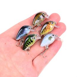 Baits Lures Aorace 30mm 2g Crazy wobbler Mini Topwater Crankbait Artificial Japan Hard Bait Pesca Floating Fishing bass 230911