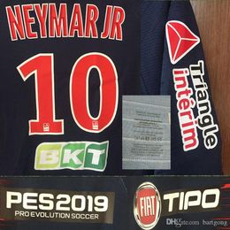 2019 Coupe de la ligue Mbappe CAVANI Di Maria Match Worn Player Issue Full Patch Customise Any Name Number Soccer Patch Badge Home3061