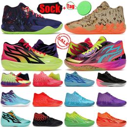 2023 Original Ball MB.02 1 Digital Camera Basketball Shoe Men Footers Low Outside Trainers Rick and Morty Be You Galaxy I Supernova Sneakers Sports Size 46