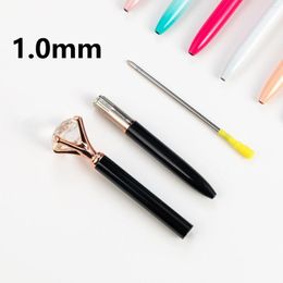 1.0mm Creative Diamond Ballpoint Pen Oiled Metal Advertising School Office Stationery Wholesale