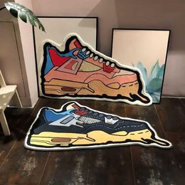 Carpets Sneaker Shape Doormat Anti Slip Sneacker Carpet Welcome Entrance Door Modern Rugs Bathroom Printed Carpet Hallway Bath Mat309y