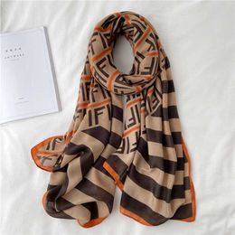 10% OFF New checked color matching large-sized English cotton linen drape shoulder bag headscarf winter scarf for women