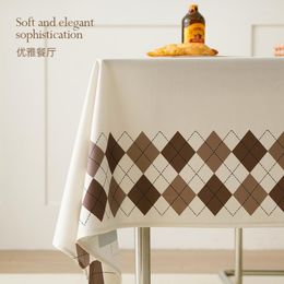 Table Cloth Is Washable Oil Resistant And Waterproof. Light Luxurious With A High-end Rectangular Shape