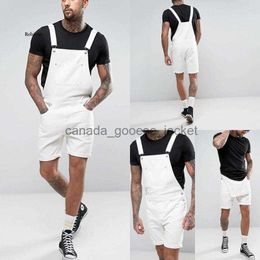 Men's Jeans Men's Jeans Denim Pocket Overall Jumpsuit Streetwear Suspender Male PantsL230911