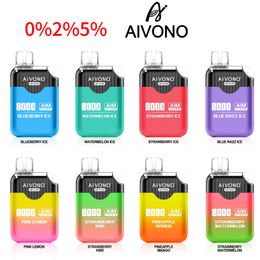 100% Original aivono 8000 puffs 9000 Vape Pen Pod Cigs Disposable Vape Box Design Wholesale Vape low moq local warehouse