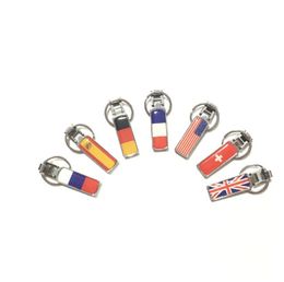 Keychain National Flag Series Key Ring Alloy Epoxy For Usa Germany Uk Spain Russia France Switzerland Car Motorcycle Accessories