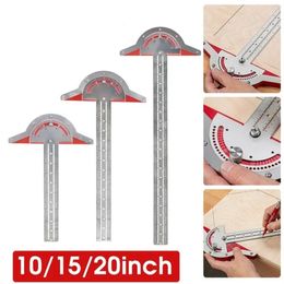 Stainless Steel Woodworking Edge Ruler Protractor Angle Finder Vernier Calliper Measure Tool Baseboard Crafts Carpenter Tool