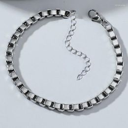 Charm Bracelets Fashion Stainless Steel Men's Bracelet Simple Cool Punk Hip- Style Jewelry