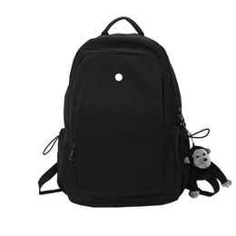 LU Women Yoga Outdoor Bags Backpack Casual Gym Teenager Student Schoolbag Knapsack 4 Colors272N