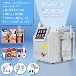 3 in 1 IPL OPT Laser Hair Removal Pico-laser Tattoo birthmark Eyeline eyebrow pigments removal Face lifting Wrinkle removal Shrink pores Spots removal skin firming