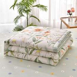 Blankets Swaddling Soft Polyester Summer Blanket Thin Comforter Quilts Office Travel Kids Blankets Bed Blanket 200x230cm Home Decor 230911