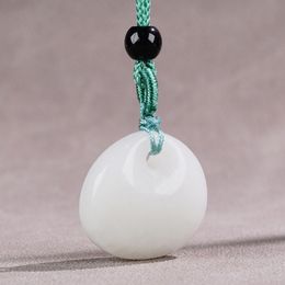 Natural White Jade Necklace Lock Small Pendant Necklace Pendant Necklace For Men Necklaces Designer Jade Jewelry Womens Jewellery Designer Jewels And Gems