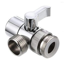 Kitchen Faucets 3 Way Switch Faucet Adapter Leak-Proof Water Tap Connector Copper Splitter Easy-to-Install For Bathroom