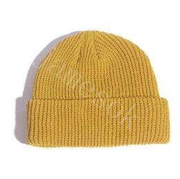 Beanie Winter Knitted Hats Plain Blank Hip Hop Skull Caps Candy Color Sports Windproof Warm Knit Headgear Crochet DE974