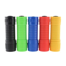 9LED Light Flashlight Portable Zoom Waterproof Flashlight 5 Colours