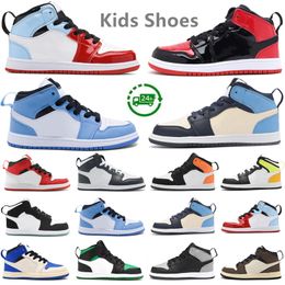 Kids Shoes Athletic Outdoor Sneaker Baby Dark Mocha UNC Blue Obsidian Green black Shadow Children Preschool Girls Boys Kid Babies Child Trainers Sports Sneakers