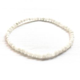 MG0107 Whole A Grade Rainbow Moonstone Bracelet 4 mm Mini Gemstone Bracelet Women's Yoga Mala Energy Bead Jewelry289B