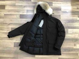 Men's Down Parkas Winter GOOSES down coat Top Quality parka Waterproof Advanced Fabric Thick doudoune With Real Wolf Fur Keep Warm Jacket coats factory HKD230911