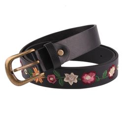 New Embroidered Flower Decoration Ladies Belt Retro Fashion Women's Classical Chinese Style belt