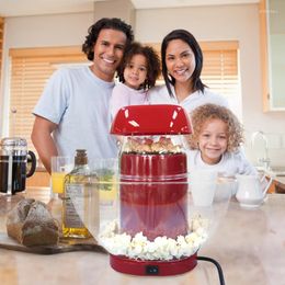Household Mini Popcorn Maker Machine Non-Stick Electric Automatic Cooker Tools Red