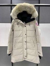 Canadian Designer Goose Mid Length Version Puffer Down Womens Jacket Down Parkas Winter Thick Warm Coats Womens Windproof Streetwear476