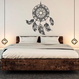 Wall Stickers Dream Catcher Bohemian Style Applique Feather Decal Interior Decoration Bedroom Living Room Poster Mural ZM03