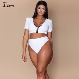 LISM Two Piece Set Bodysuit Tankini Plus Size swim set L-4XL Bathing Suit Sexy Brazilian Style Beachwear Fashion Large Swimsuit2379