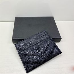 Whole Luxury Designer original purse quality Card Holder Genuine Leather France style Womens men Purses Mens Key Ring Credit C295m
