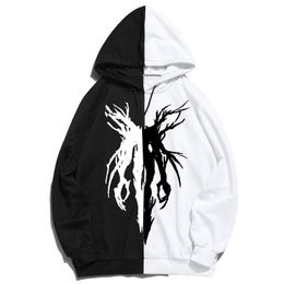 Fashion Men Women Hoodies Skateboard Hip Hop Autumn Winter Oversize High Street Unisex Streetwear pullover Hooded Sweatshirt Couples Clothing Size S-3XL