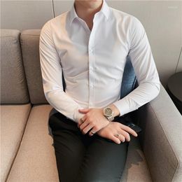 Men's Dress Shirts Spring Shirt British Style Slim Long-sleeved Professional