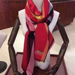 Scarves Wholesale silk scarf designer cotton long 2022 fashion luxury shawls necks winter wool scarves women wraps striped Plaid printed headscarves T230911