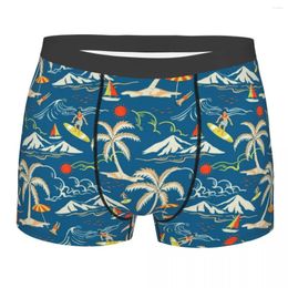 Underpants Men's Tropical Palm Nautical Underwear Funny Boxer Shorts Panties Male Breathable