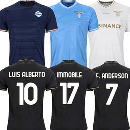 IMMOBILE #17 2023 2024 Lazio soccer Jerseys maglie 2023 LUIS BASTOS SERGEJ BADELJ LUCAS J.CORREA ZACCAGNI MARUSIC men kids kit football shirt 10th Anniversary