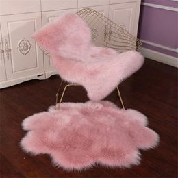 Carpets Floor Mat Pad Skin Fur Rugs Soft Faux Sheepskin Carpet For Home Living Room Bedroom Mats